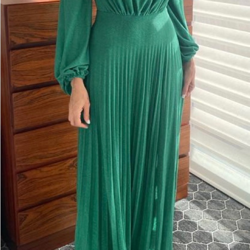 Elisabetta Franchi green embellished gown size 40 IT